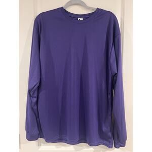 C2 Sport Men 100% Poly Performance Fabric Long Sleeve Shirts Size Large